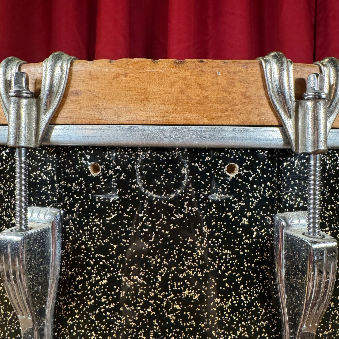 1970s Ludwig 12x15 Marching Snare / Bass Drum Conversion Anniversary Sparkle
