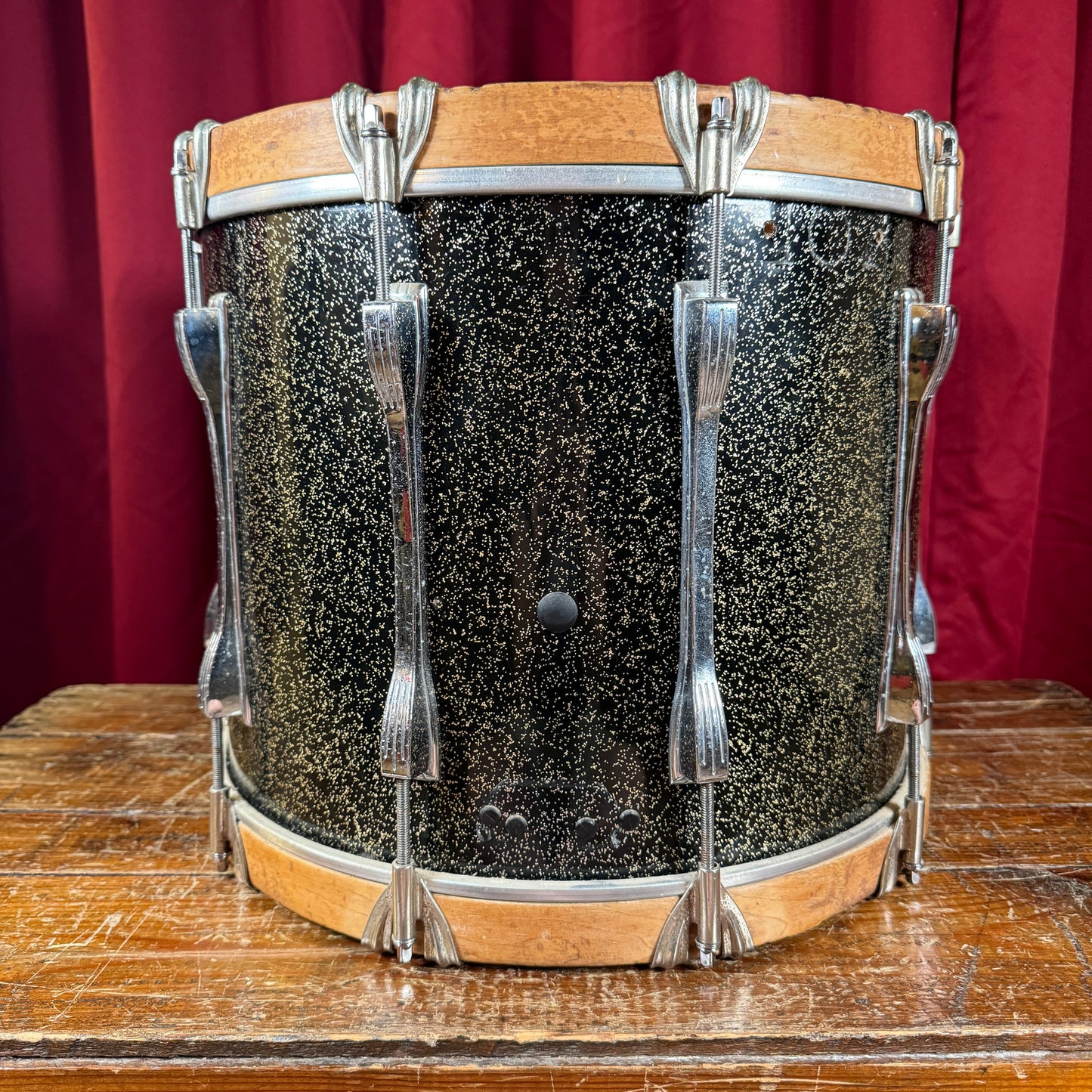 1970s Ludwig 12x15 Marching Snare / Bass Drum Conversion Anniversary Sparkle