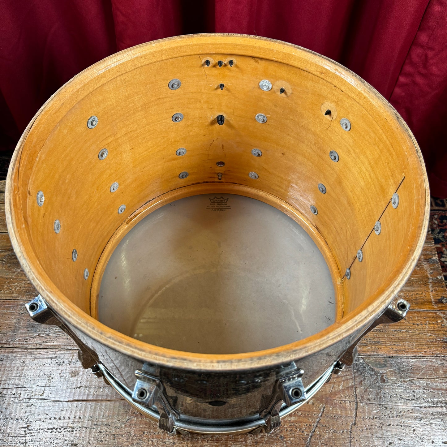 1970s Ludwig 12x15 Marching Snare / Bass Drum Conversion Anniversary Sparkle