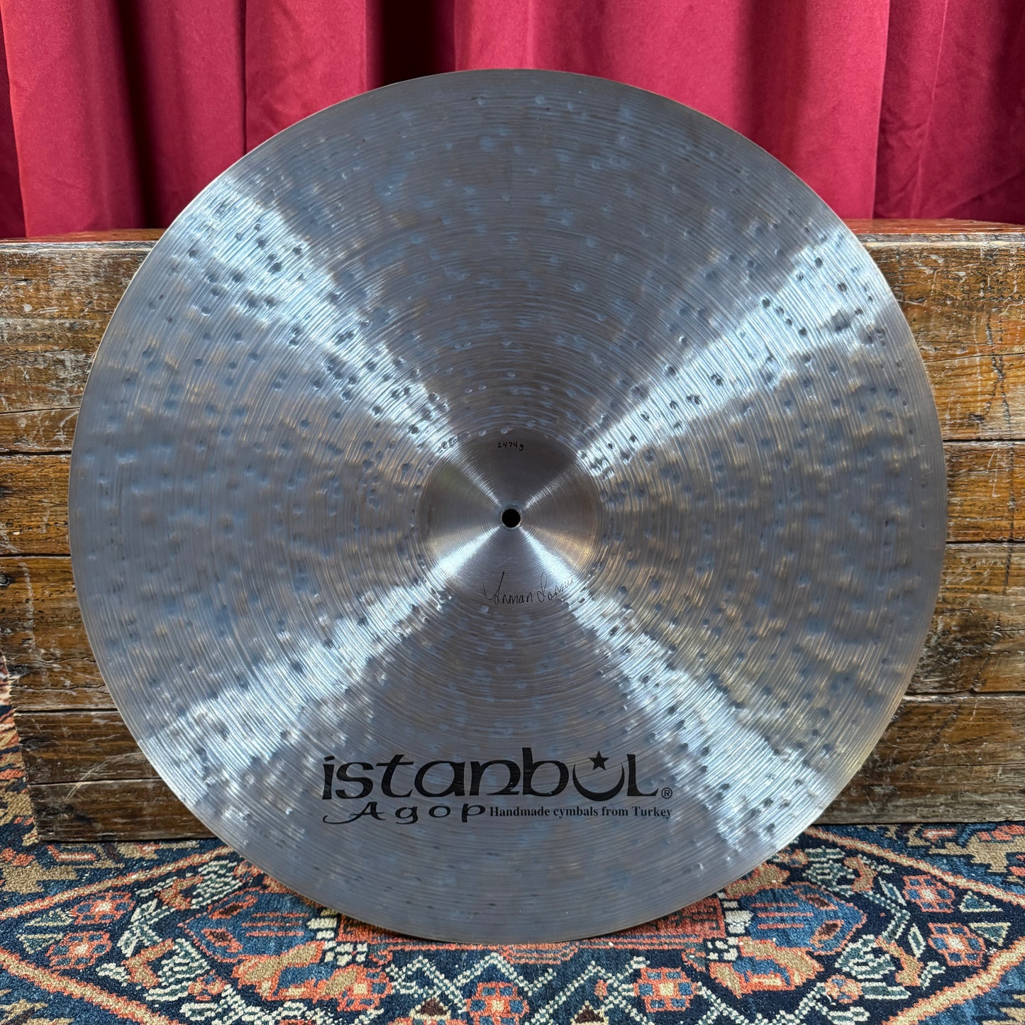 22" Istanbul Agop Om Cindy Blackman Santana Ride Cymbal 2474g *Video Demo*