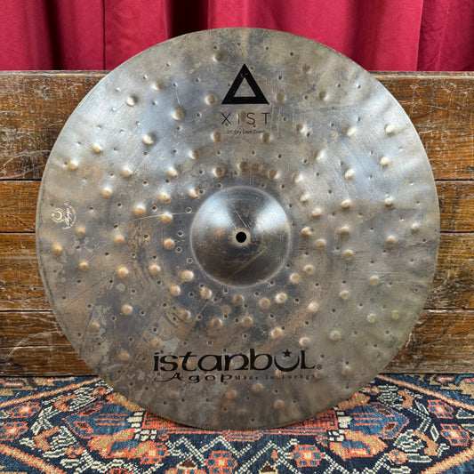 20" Istanbul Agop Xist Dry Dark Crash Cymbal 1326g *Video Demo*