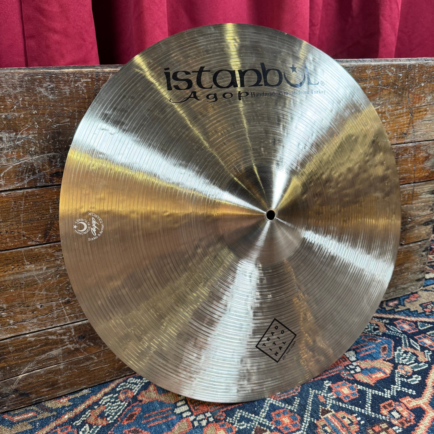 20" Istanbul Agop Traditional Thin Crash Cymbal 1668g *Video Demo*