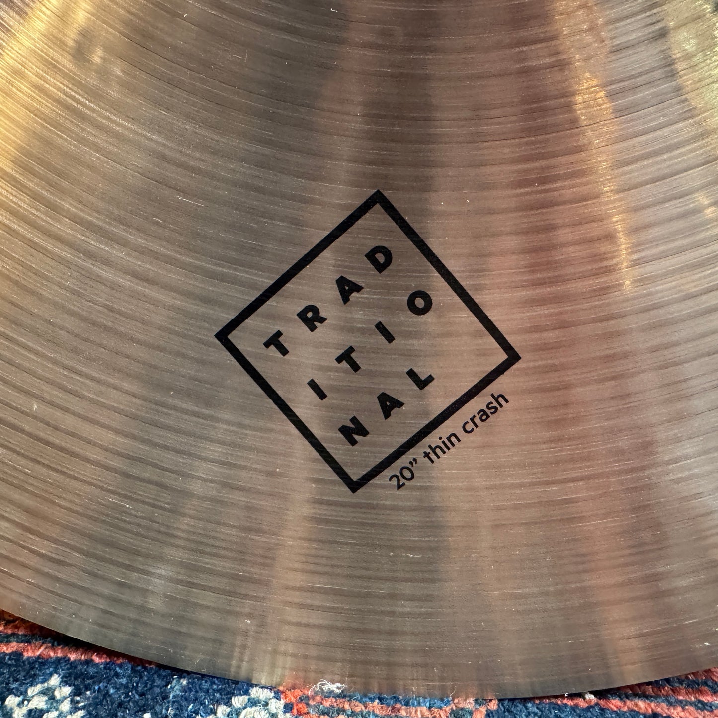 20" Istanbul Agop Traditional Thin Crash Cymbal 1668g *Video Demo*