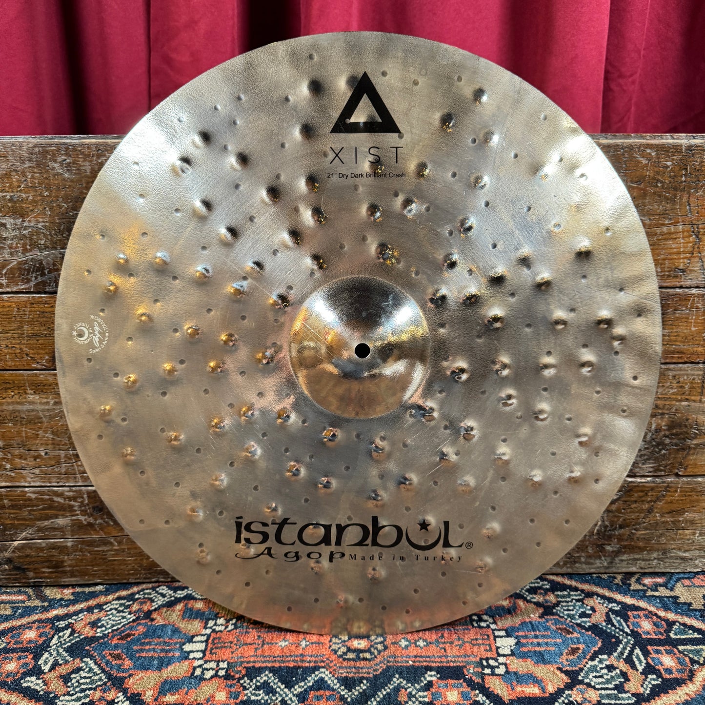 21" Istanbul Agop Xist Dry Dark Brilliant Crash Cymbal 1624g *Video Demo*