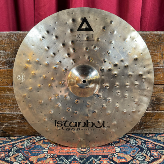 21" Istanbul Agop Xist Dry Dark Brilliant Crash Cymbal 1624g *Video Demo*