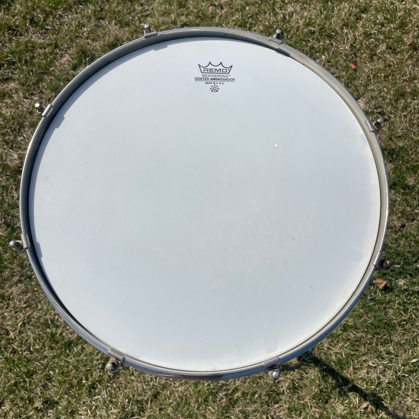 1920s Ludwig 4x14 Dance Model Universal 2-Pc. Nickel Over Brass Shell Snare Drum
