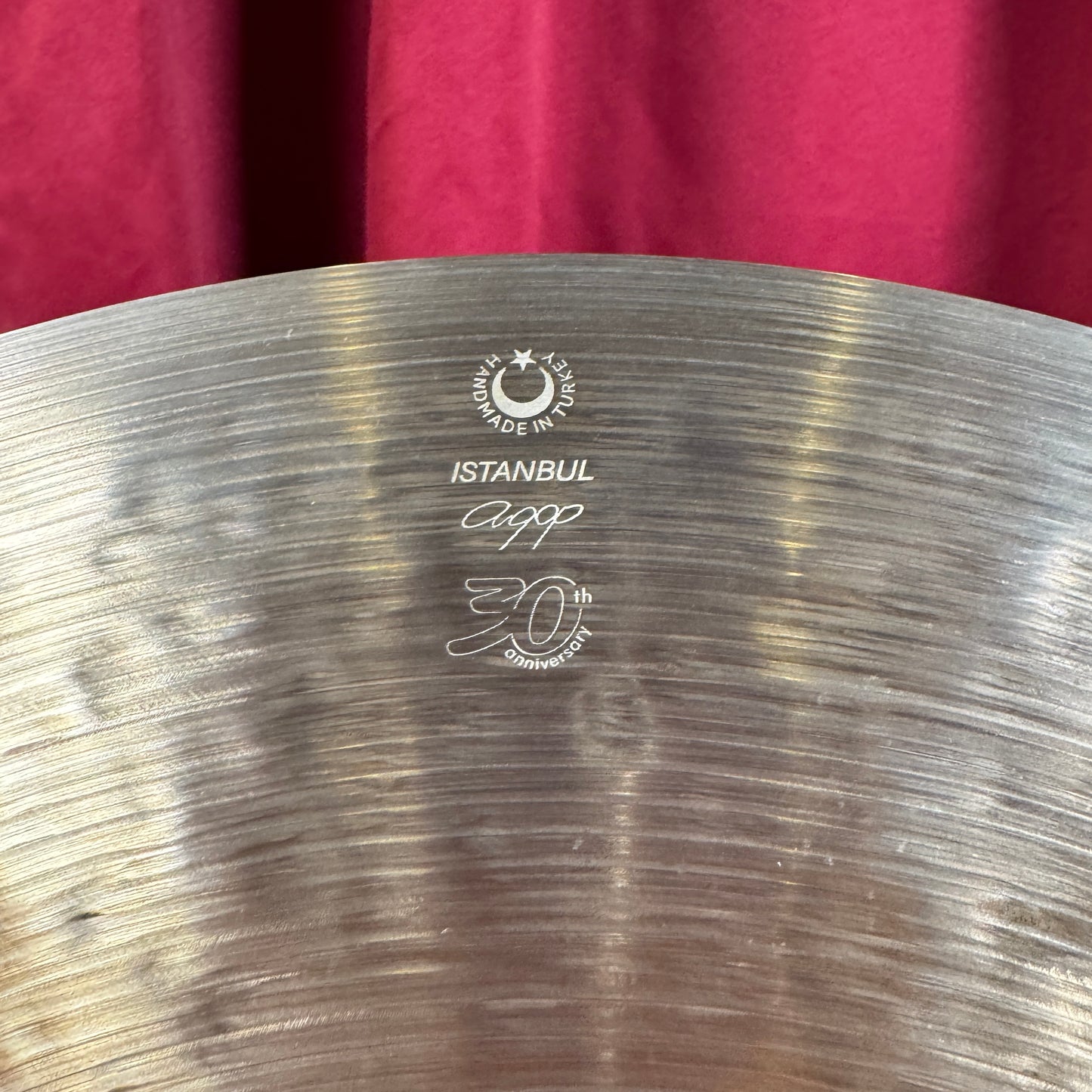 20" Istanbul Agop 30th Anniversary Ride Cymbal 1974g *Video Demo*