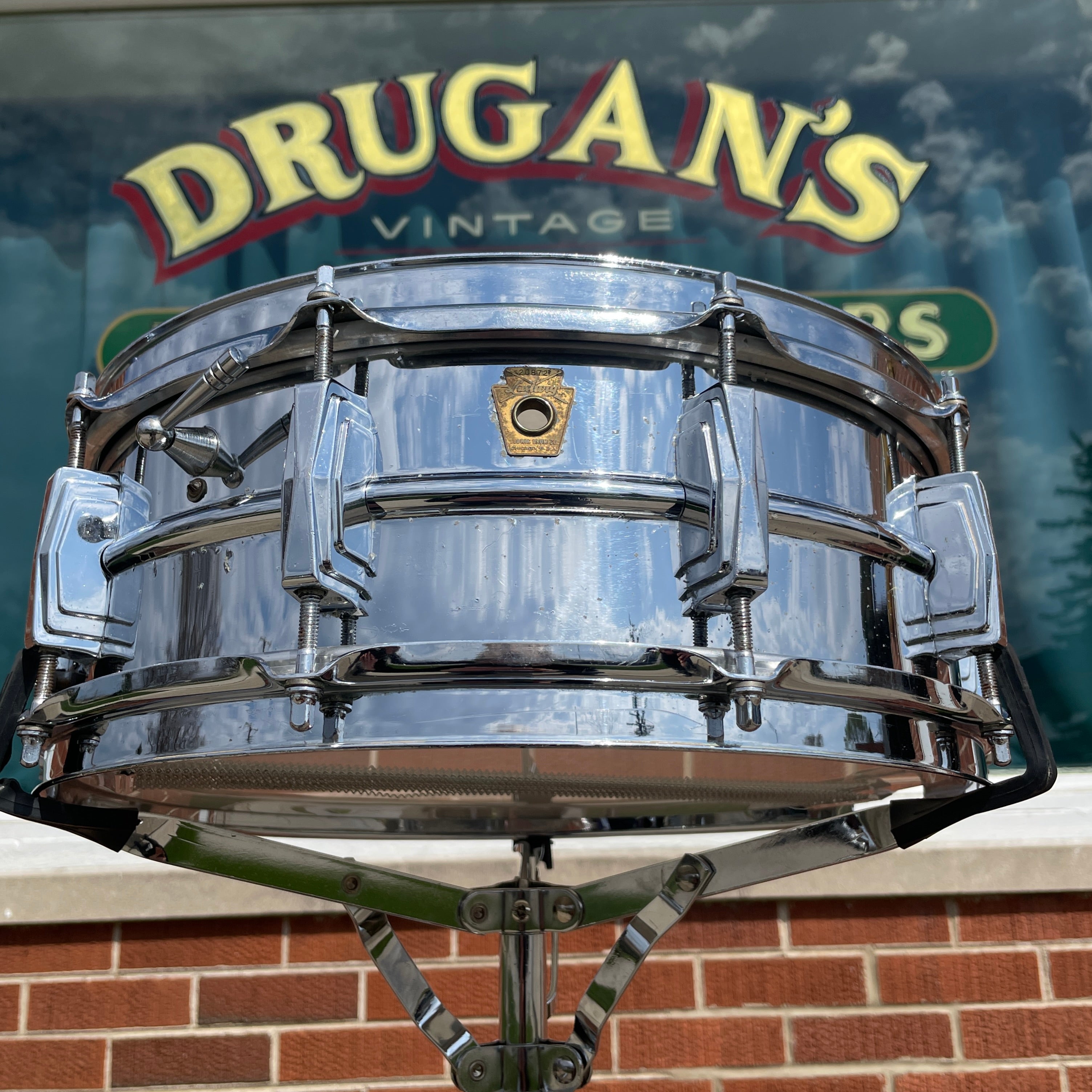 1964 Ludwig 5x14 LM400 Supraphonic Snare Drum w/ COB Hoops