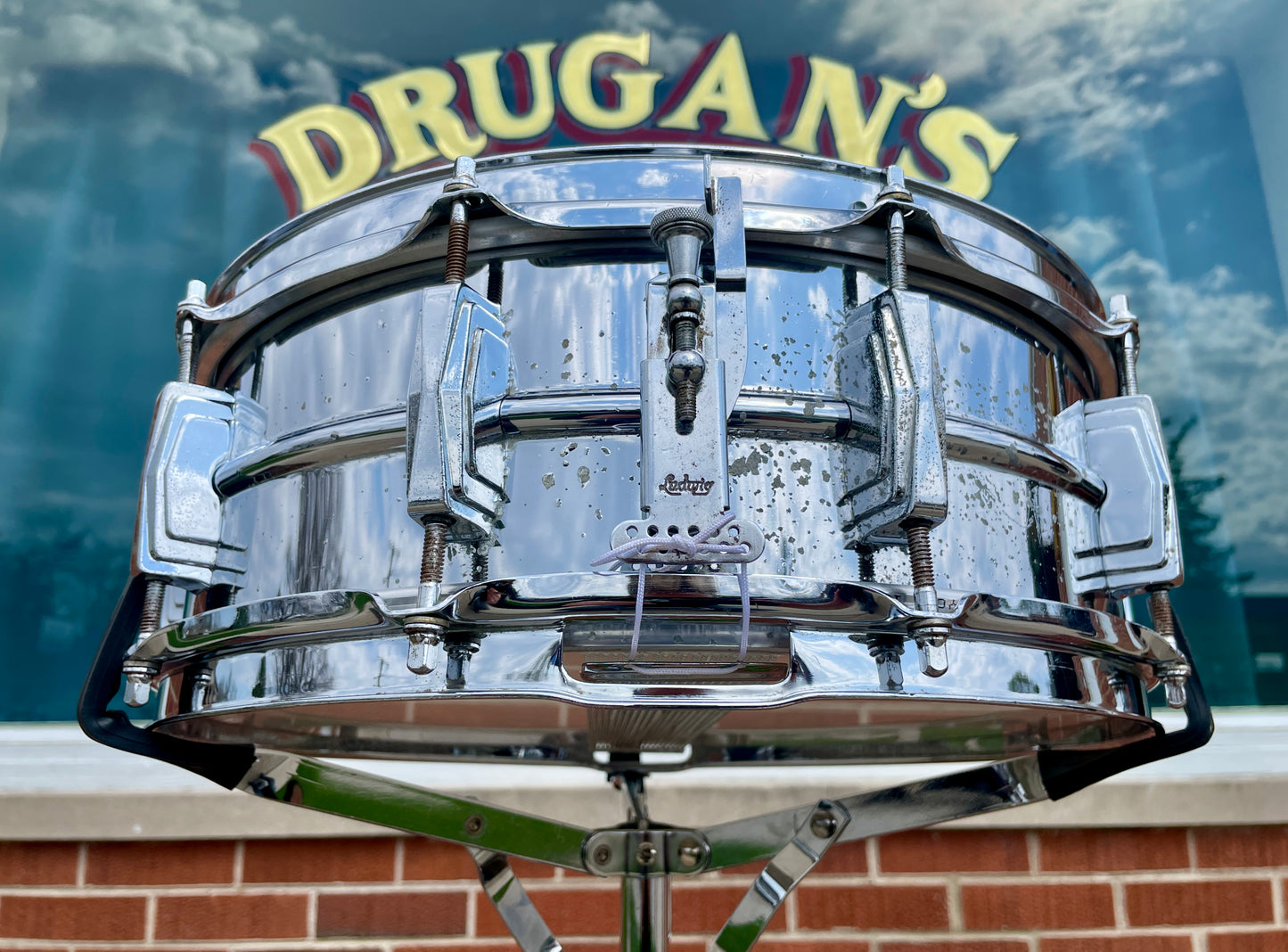 1964 Ludwig 5x14 LM400 Supraphonic Snare Drum w/ COB Hoops