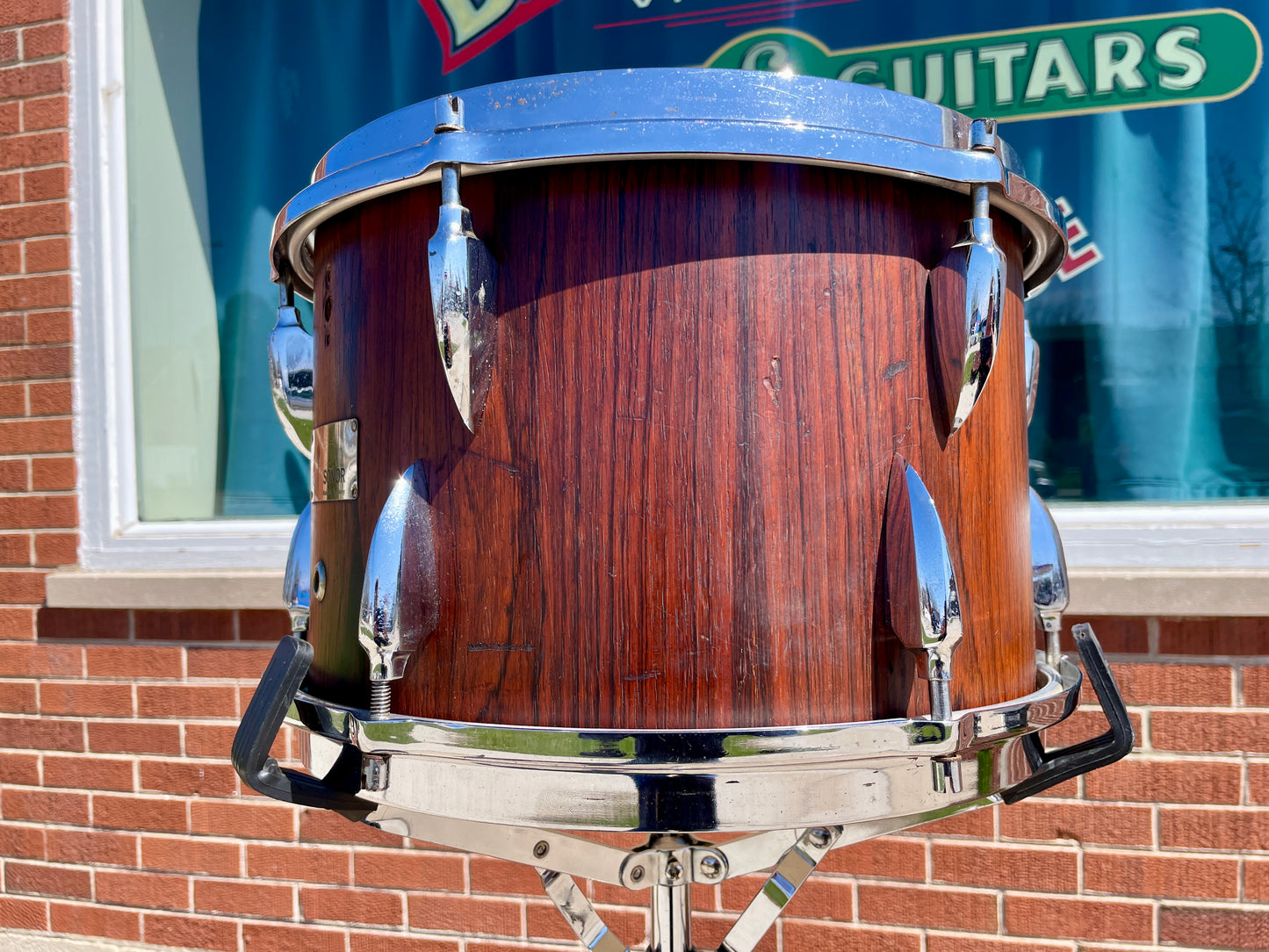 1960s Sonor Teardrop 9x13 Tom Drum Rosewood