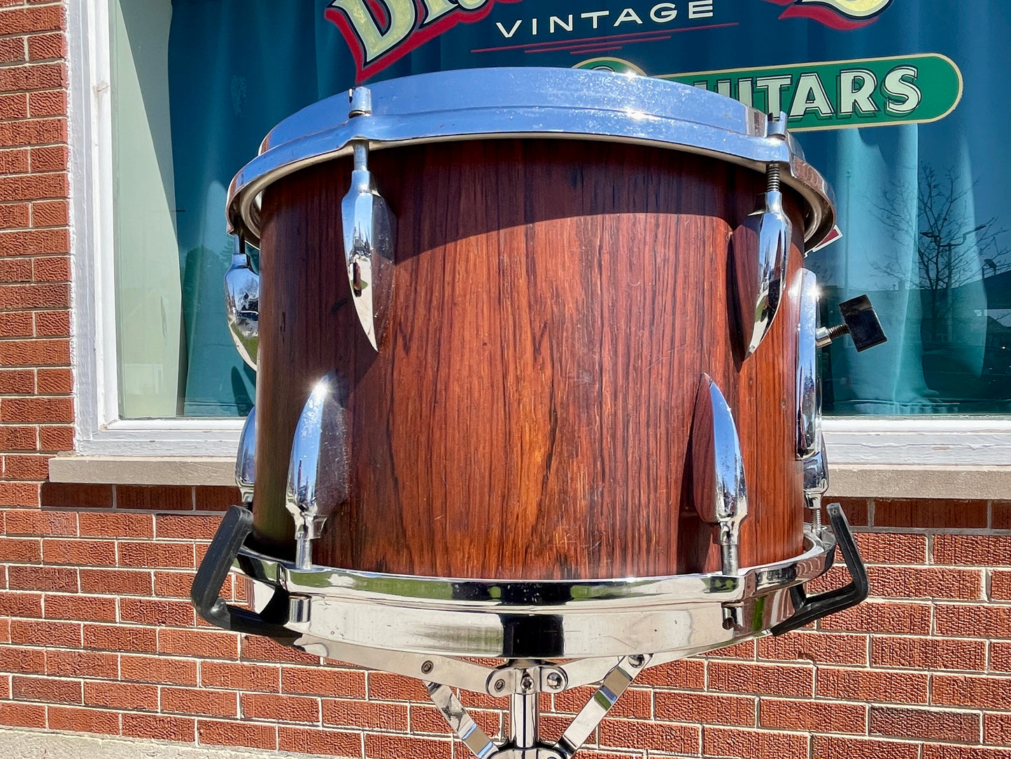 1960s Sonor Teardrop 9x13 Tom Drum Rosewood