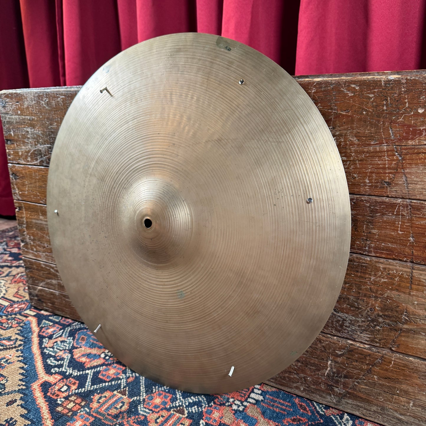 20" Zildjian A 1950s Small Stamp Sizzle Ride Cymbal w/ Rivets 1964g *Video Demo*