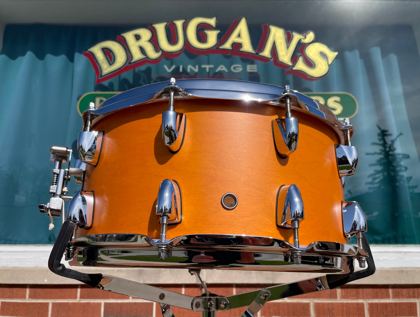 Yamaha TMS−1465CRS Tour Custom Maple 6.5x14 Snare Drum Caramel Satin