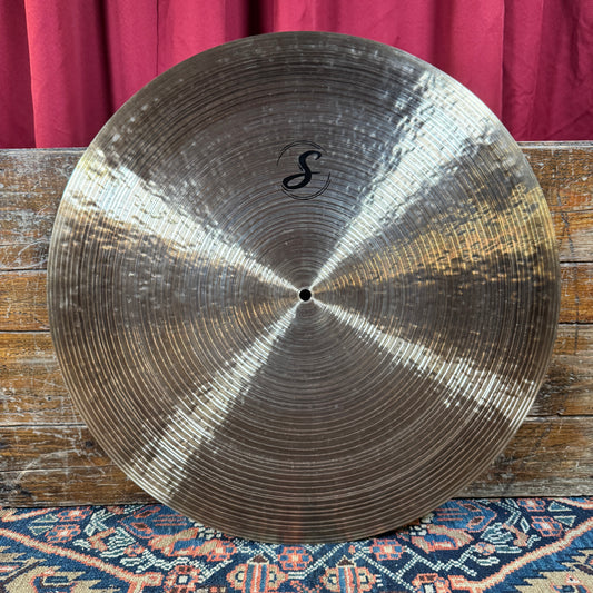 22" Seifried Cymbals Flat Ride Cymbal 2446g BL86  *Video Demo*