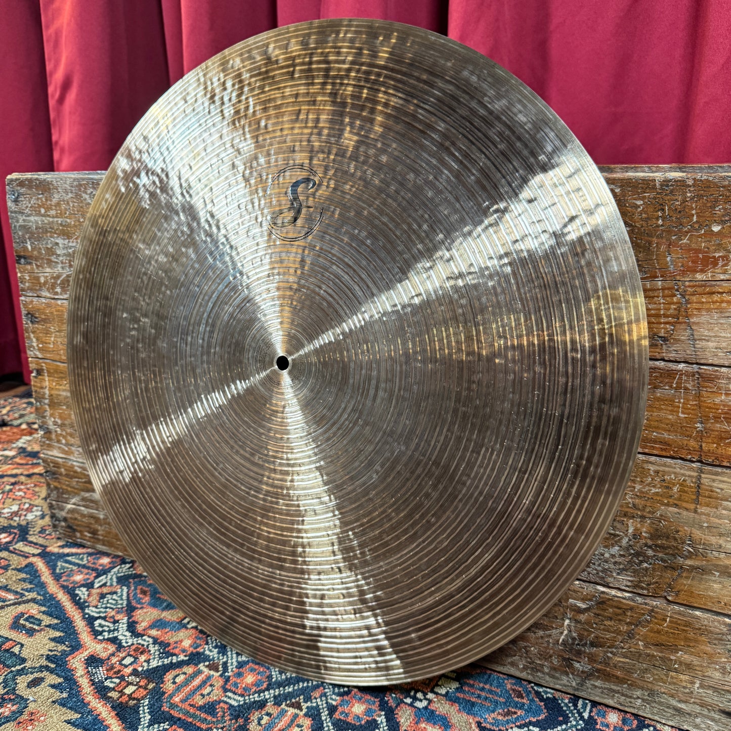 22" Seifried Cymbals Flat Ride Cymbal 2446g BL86  *Video Demo*