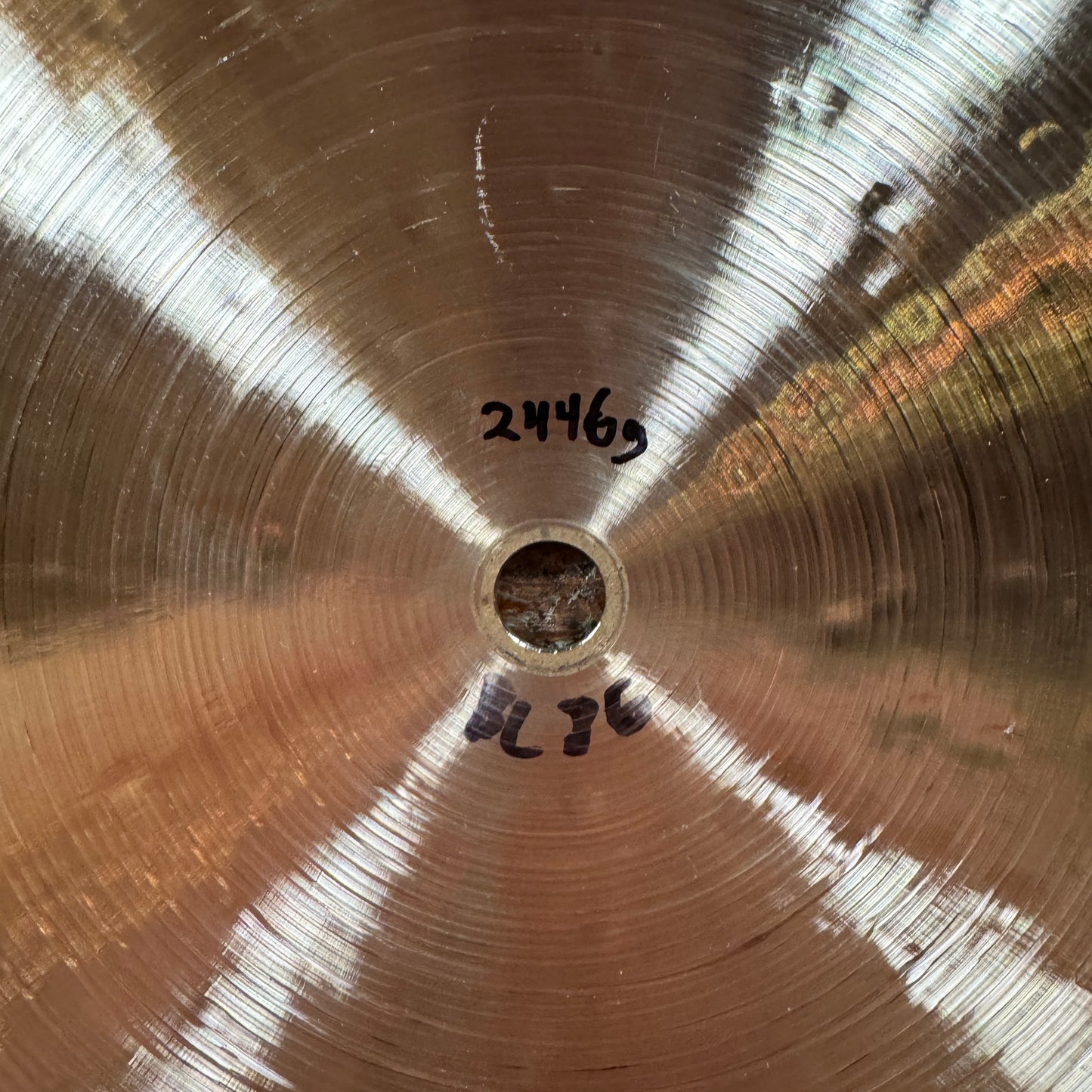 22" Seifried Cymbals Flat Ride Cymbal 2446g BL86  *Video Demo*