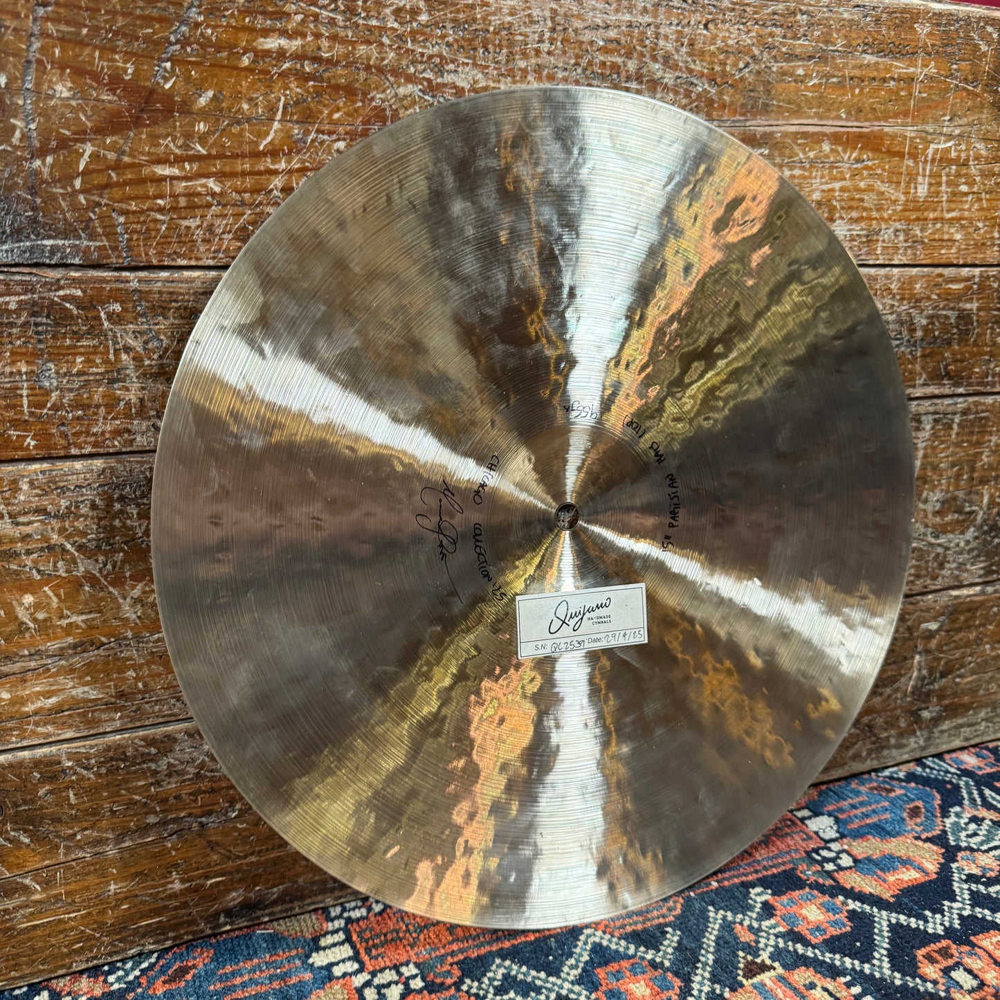 15" Quijano Parisian Hi-Hat Cymbal Pair 955g/1156g *Video Demo*