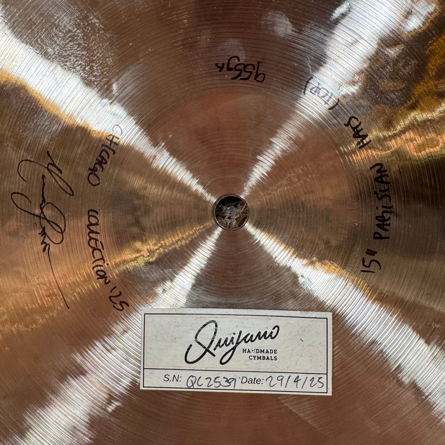 15" Quijano Parisian Hi-Hat Cymbal Pair 955g/1156g *Video Demo*