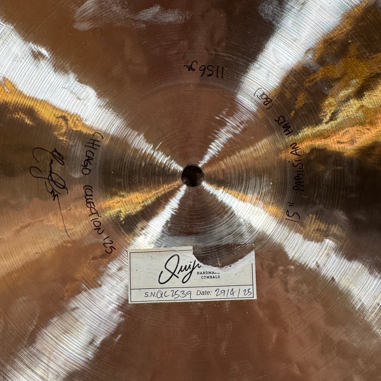 15" Quijano Parisian Hi-Hat Cymbal Pair 955g/1156g *Video Demo*