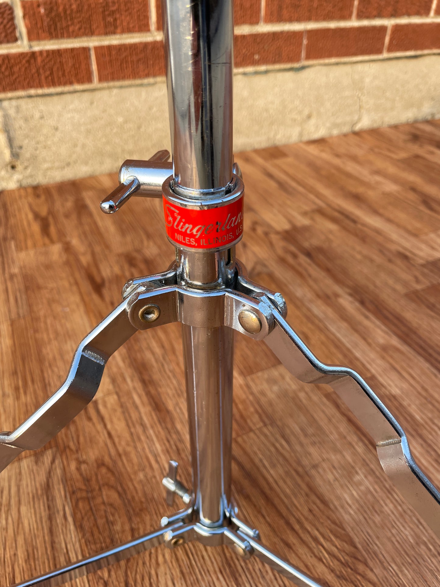 1970s Slingerland No. 66 Buddy Rich Floor Cymbal Stand Red Label