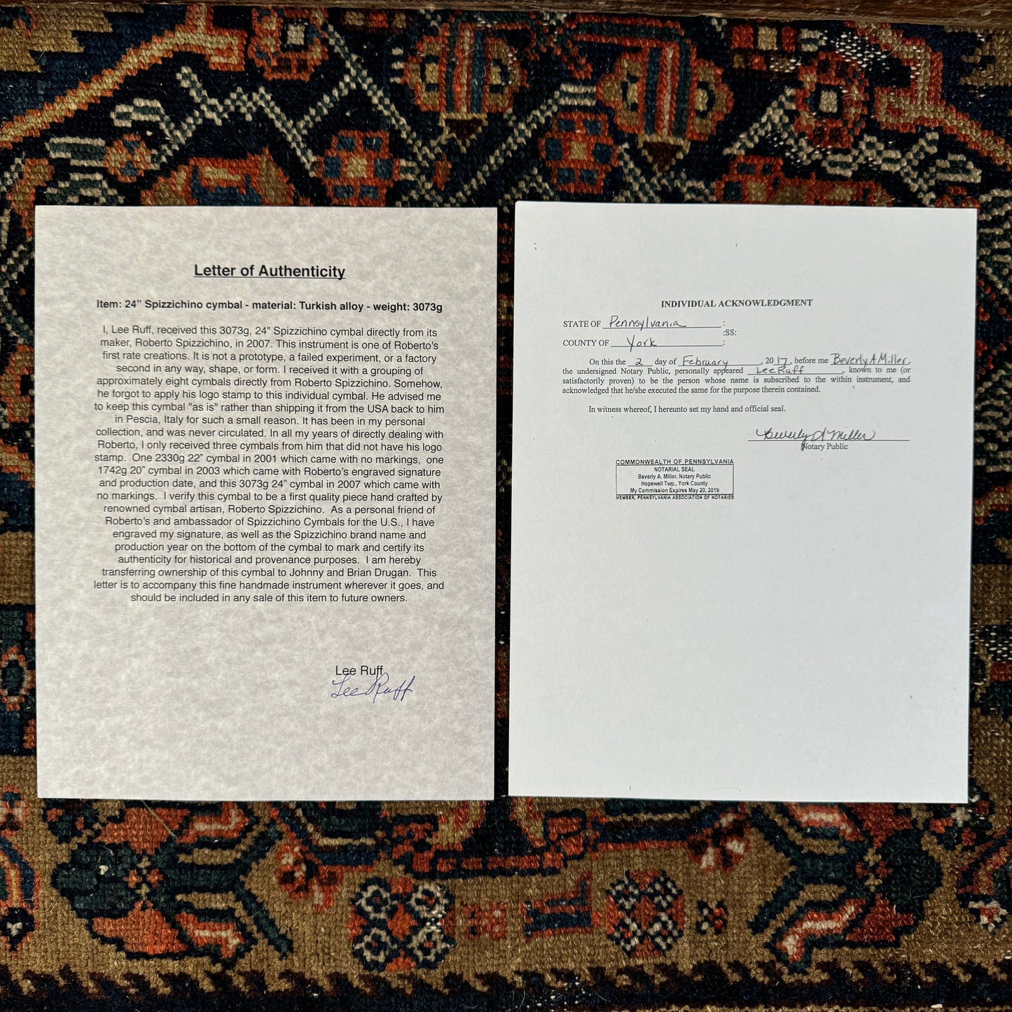 24" Spizzichino Ride Cymbal 3073g NOS *Video Demo*