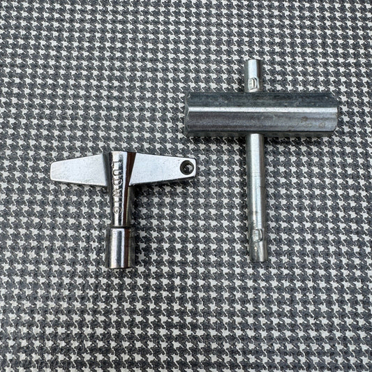 Vintage Ludwig Drum Tuning Key and Rail Consolette Hex Wrench Set