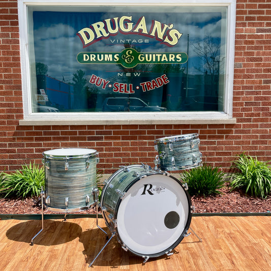 1960s Rogers Dayton Era Drum Set Blue Strata 22/13/16