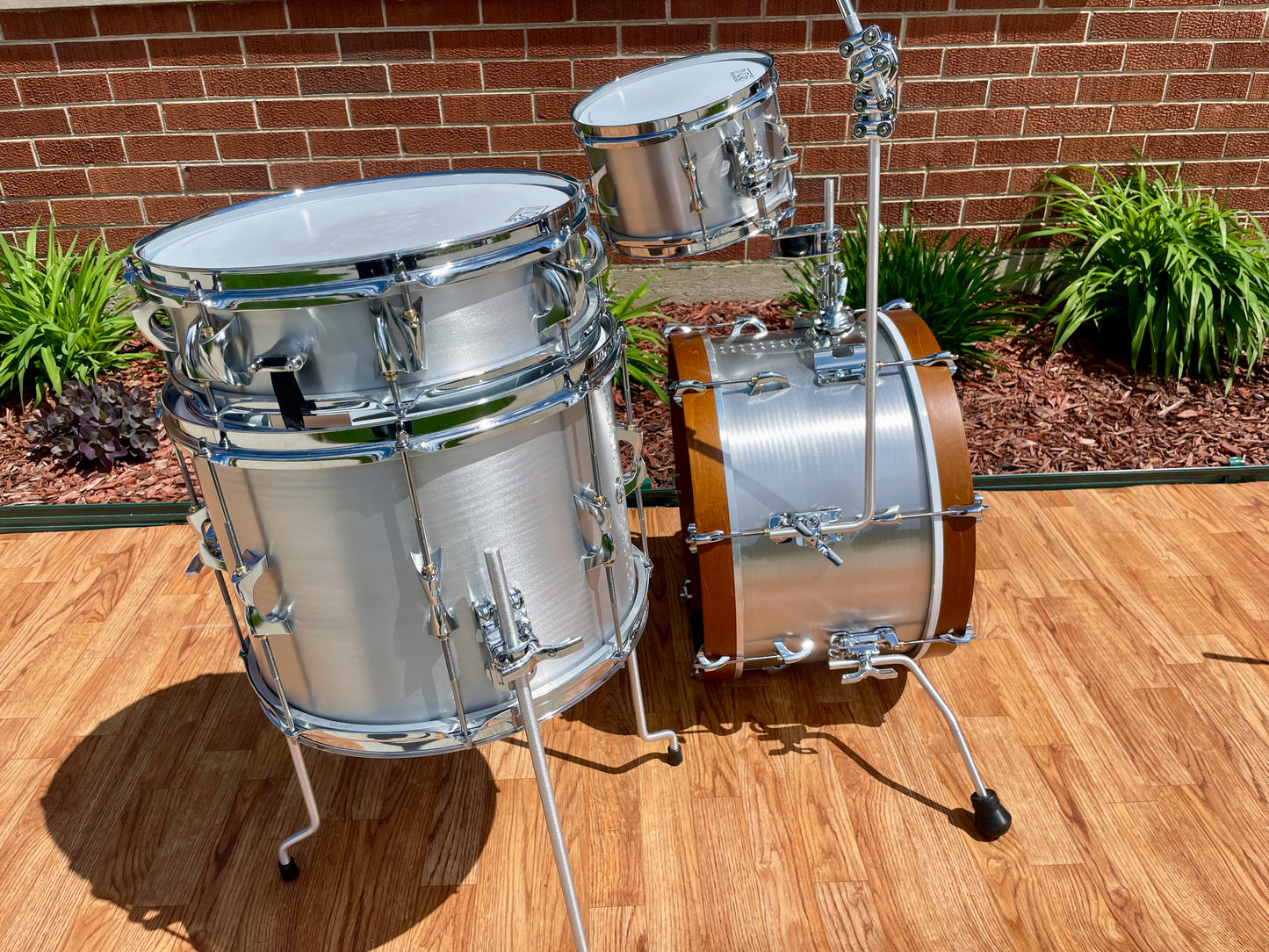 INDe Kalamazoo Series Aluminum Drum Set 18/10/14 w/ 3.75x13 Snare