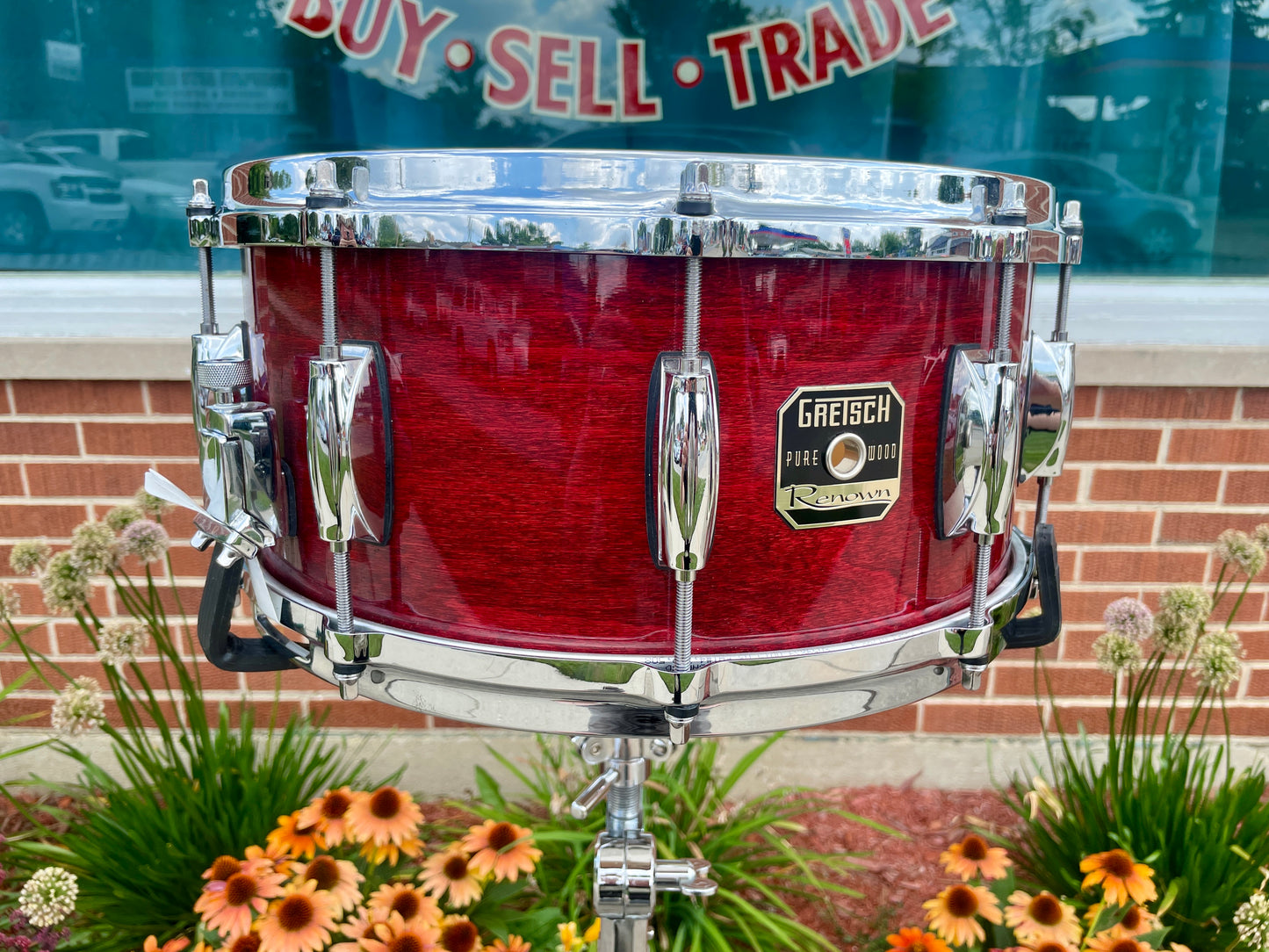 Gretsch Renown Purewood Beech 6.5x14 Snare Drum Cherry Red