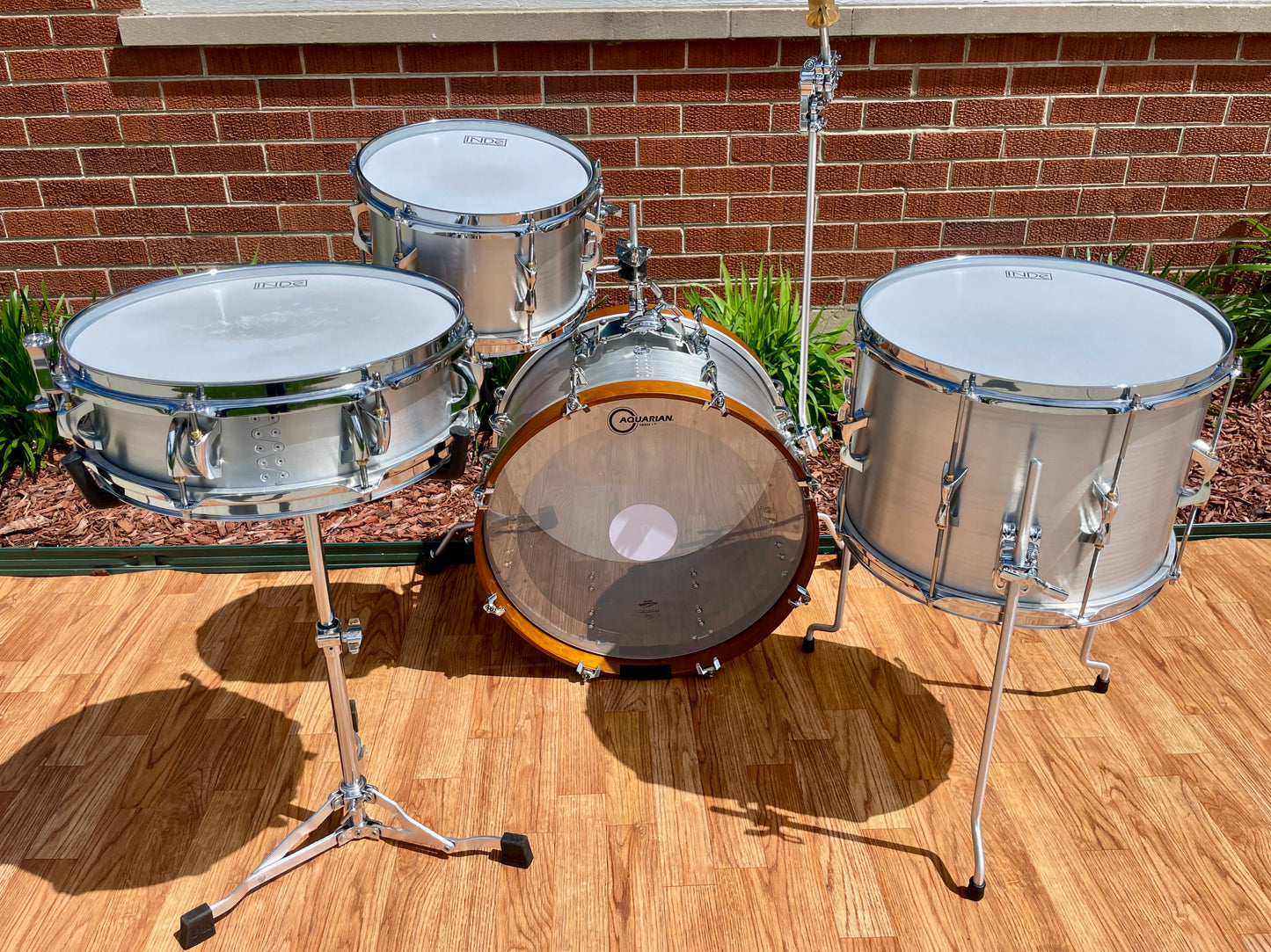 INDe Kalamazoo Series Aluminum Drum Set 18/10/14 w/ 3.75x13 Snare