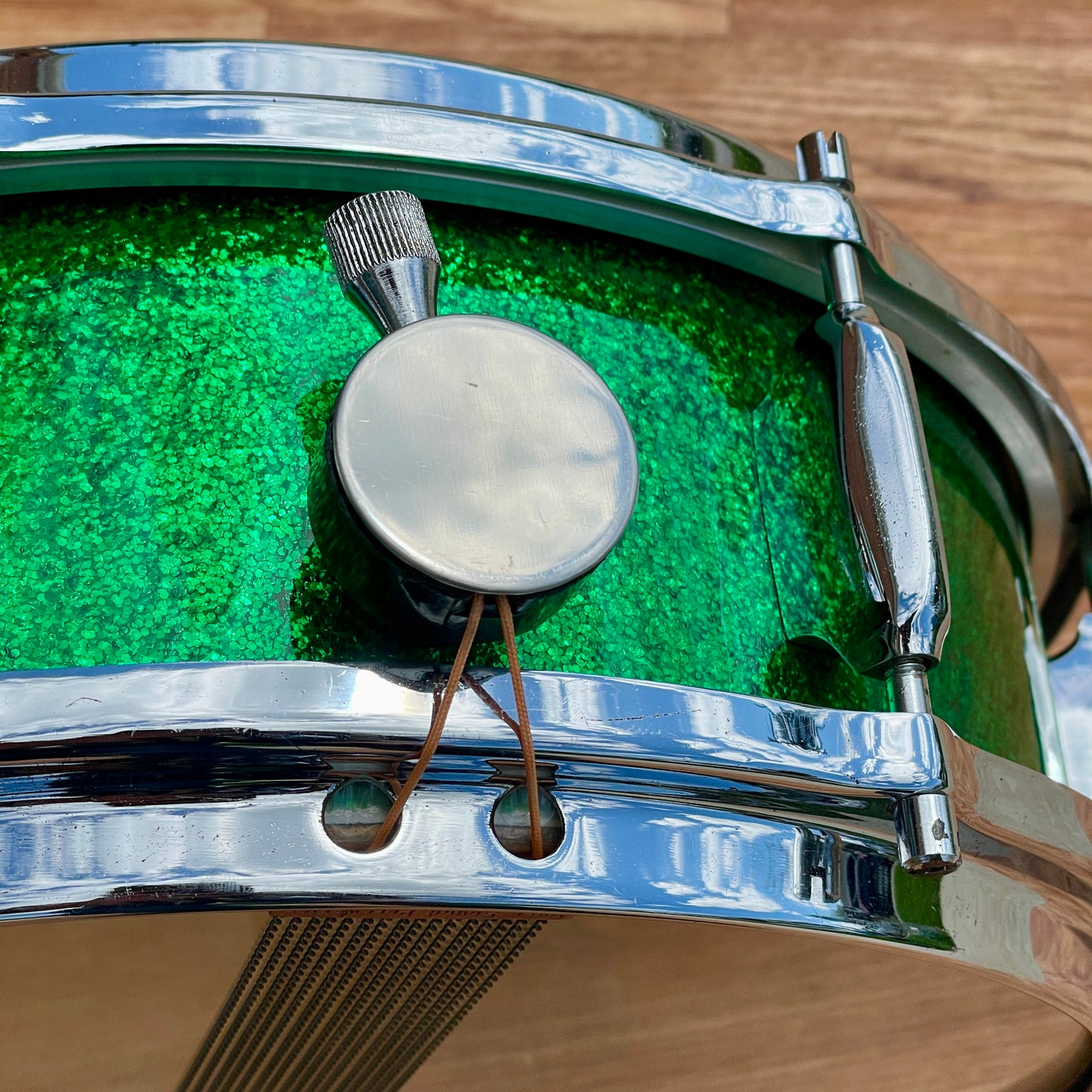 1960s Sonor Teardrop Drum Set Green Sparkle Rewrap 20/12/13/16 w/ 5x14 Snare