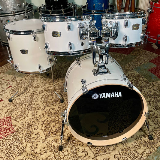 Yamaha Stage Custom Birch 4pc Drum Set Classic White 18/10/12/14