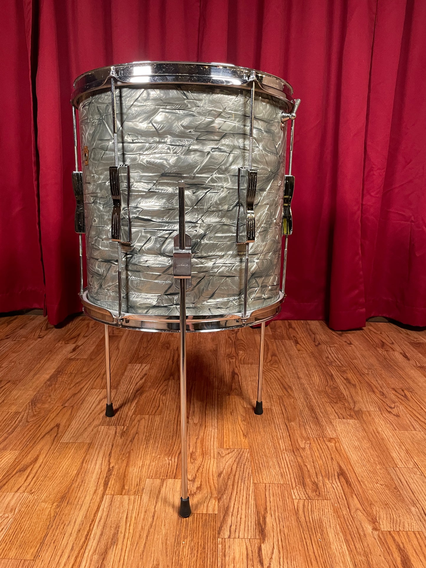 1960s Ludwig 14x14 Tom Drum Sky Blue Pearl