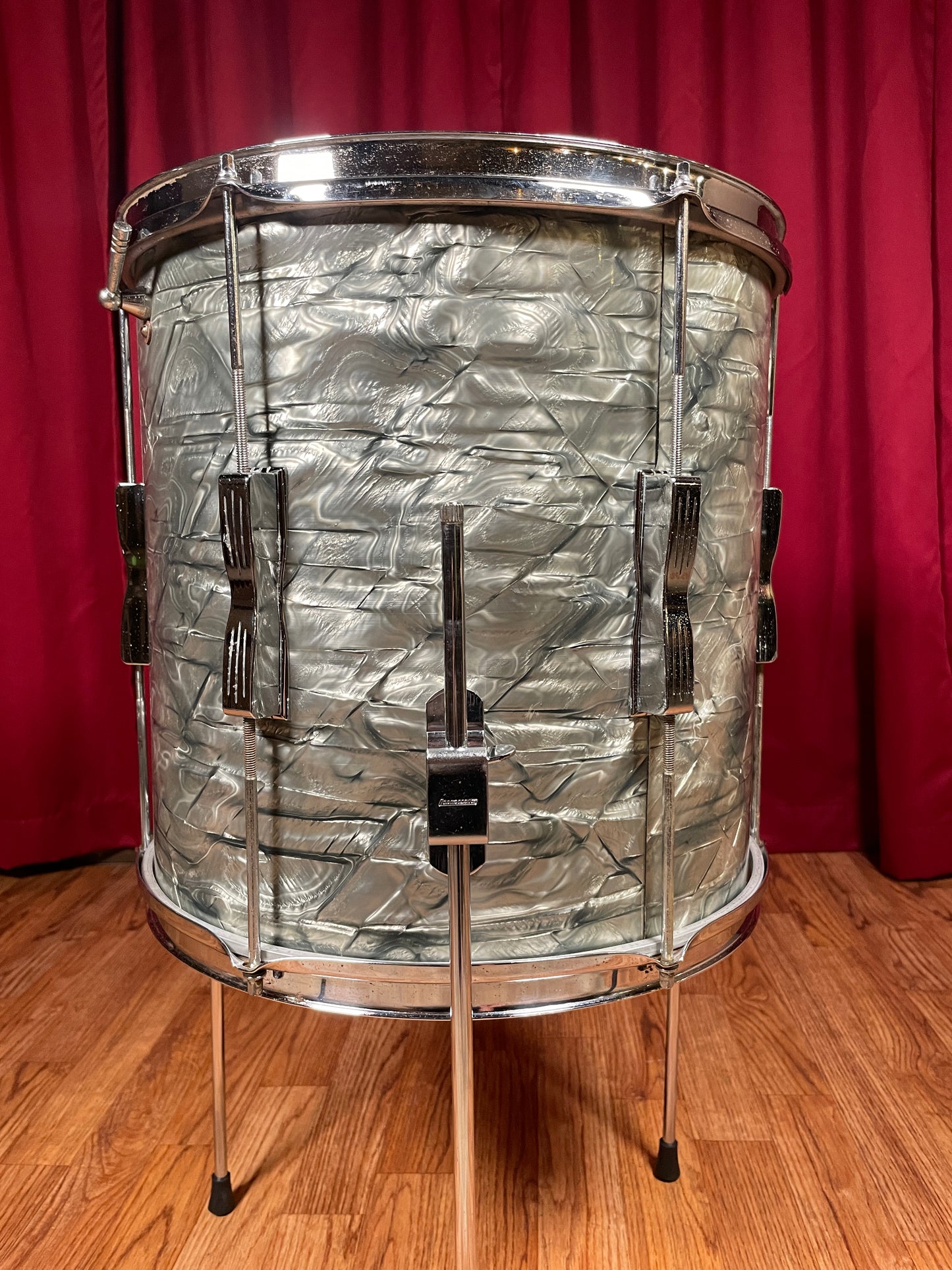 1960s Ludwig 14x14 Tom Drum Sky Blue Pearl