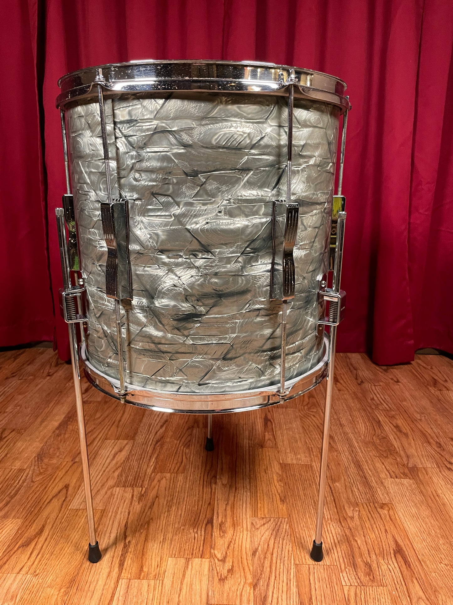 1960s Ludwig 14x14 Tom Drum Sky Blue Pearl