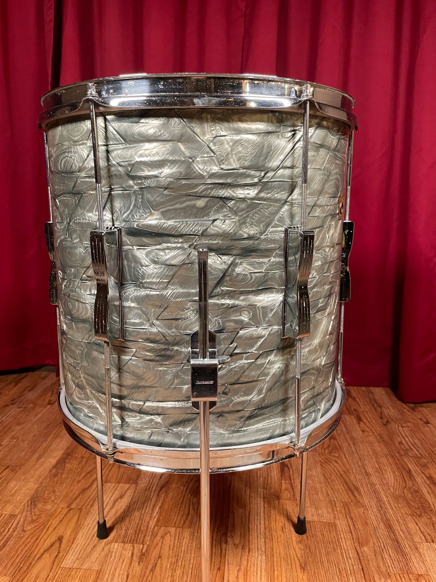 1960s Ludwig 14x14 Tom Drum Sky Blue Pearl