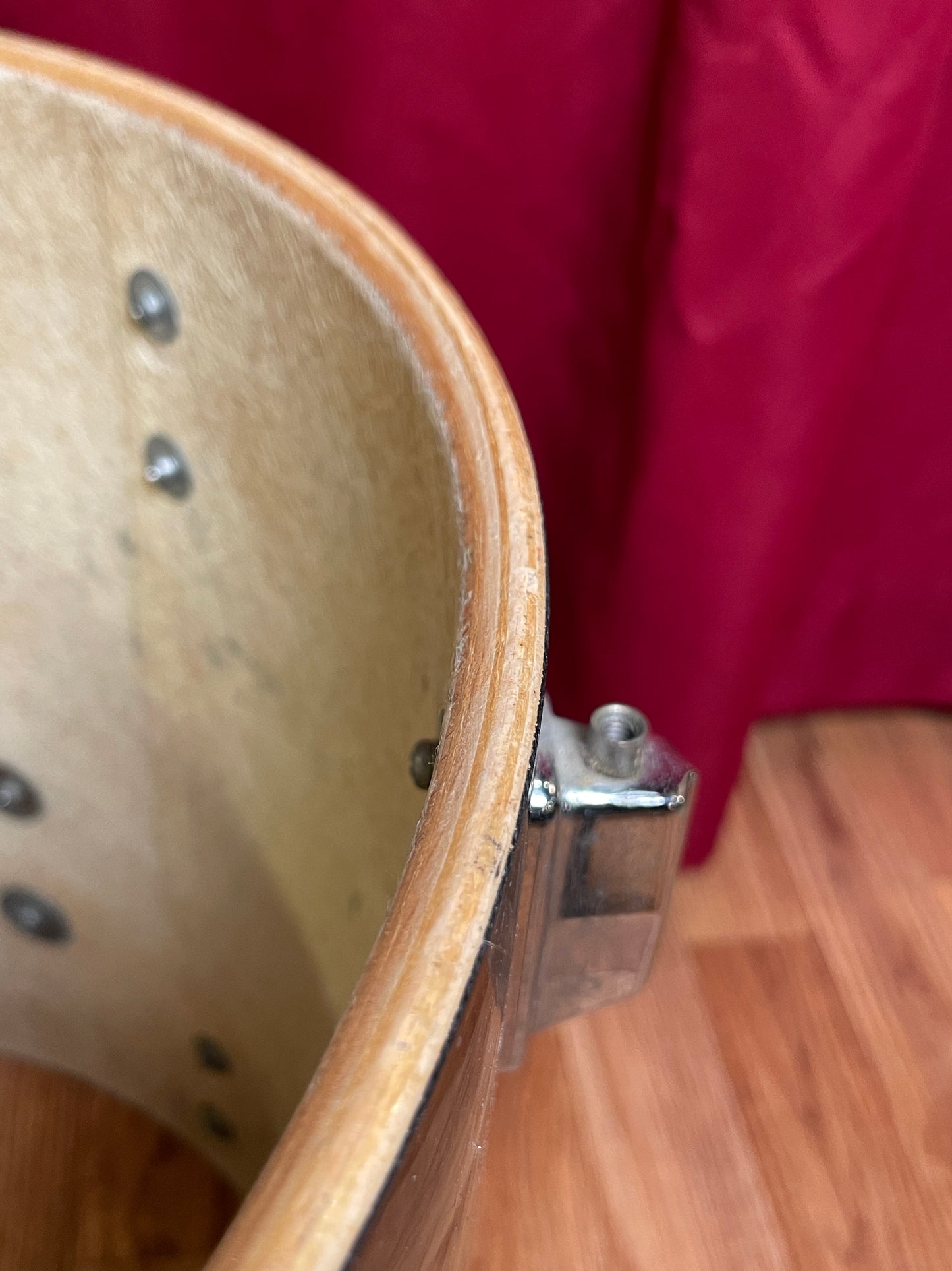 1970s Pearl Wood Fiberglass Drum Set 22/12/13/16 Jet Black *Video Demo*