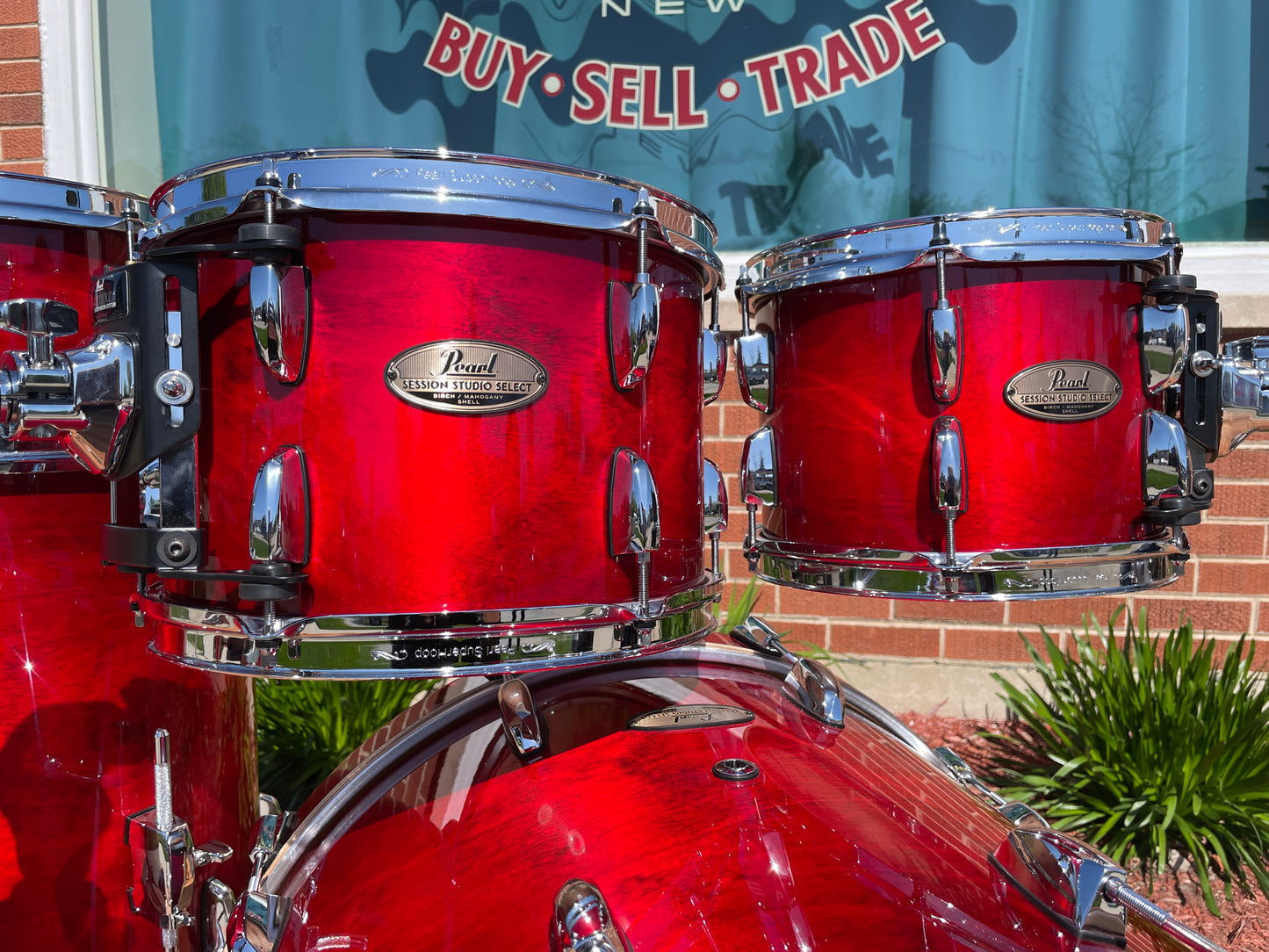 Pearl Session Studio Select Drum Set Antique Crimson Burst 22/10/12/16 w/ 5.5x14 Snare