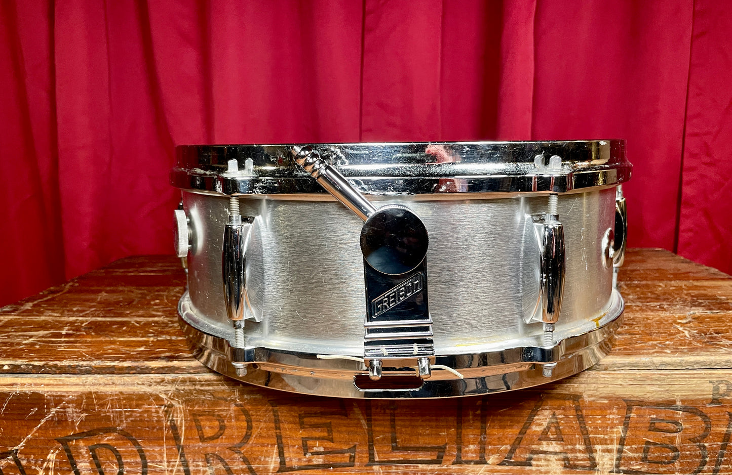 1960s Gretsch 4106 6T 5x14 Brushed Aluminum Snare Drum
