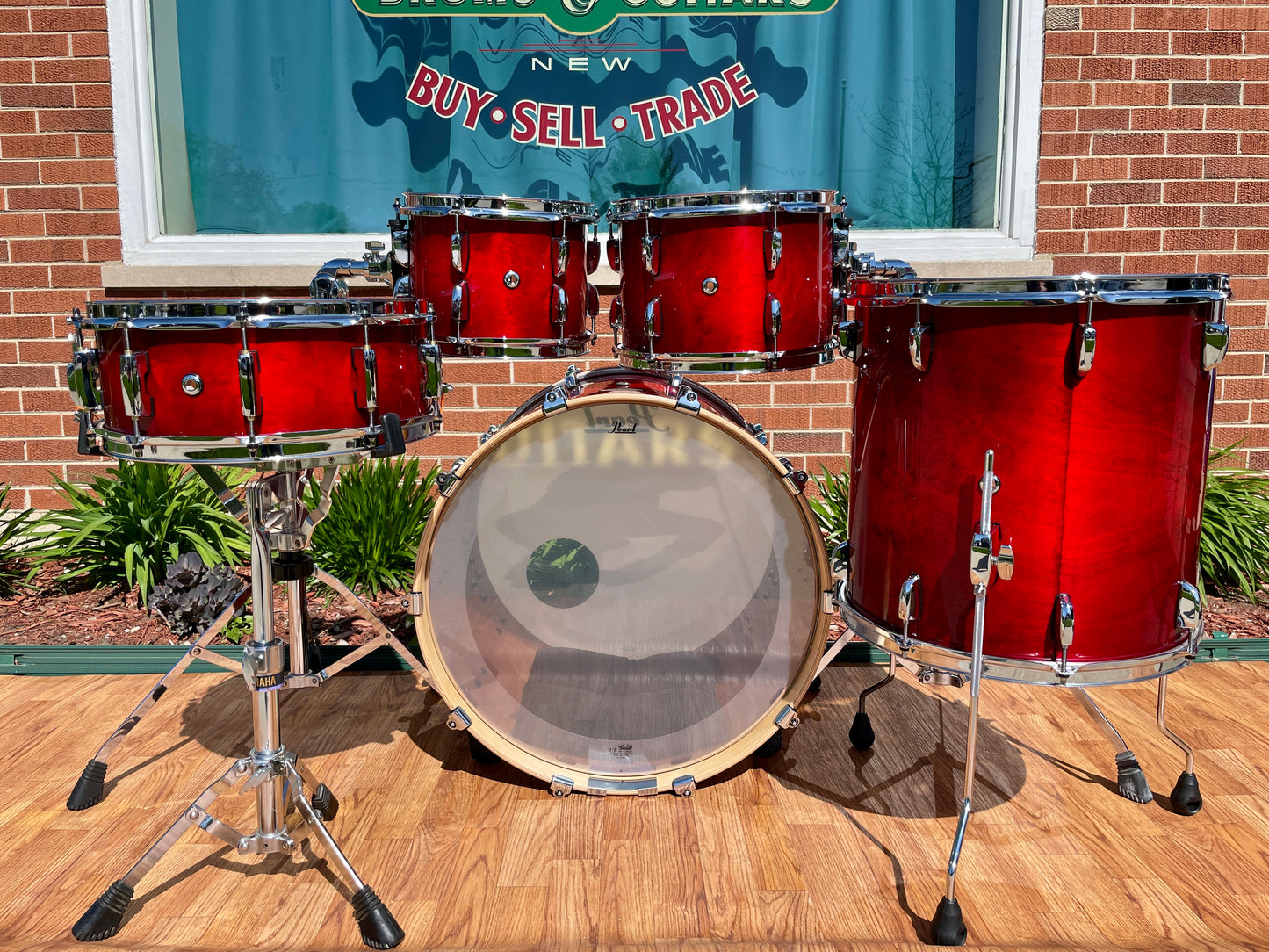 Pearl Session Studio Select Drum Set Antique Crimson Burst 22/10/12/16 w/ 5.5x14 Snare