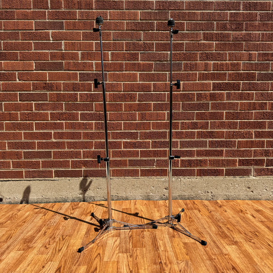 1980s Ludwig L-1400 Straight Flat Base Cymbal Stand Pair (2pcs)