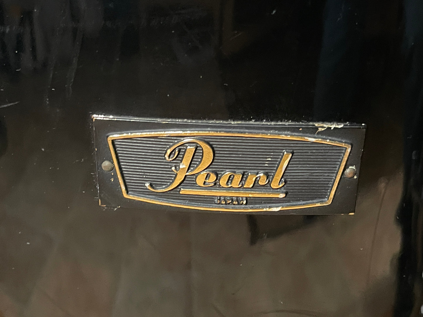 1970s Pearl Wood Fiberglass Drum Set 22/12/13/16 Jet Black *Video Demo*