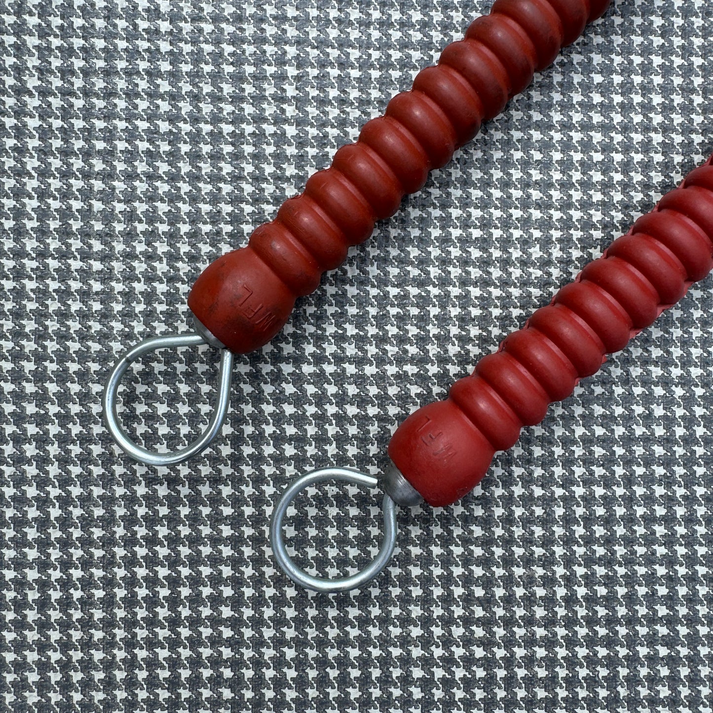 1950s WFL / Ludwig No. 190 Red Ribbed Model Retractable Brushes
