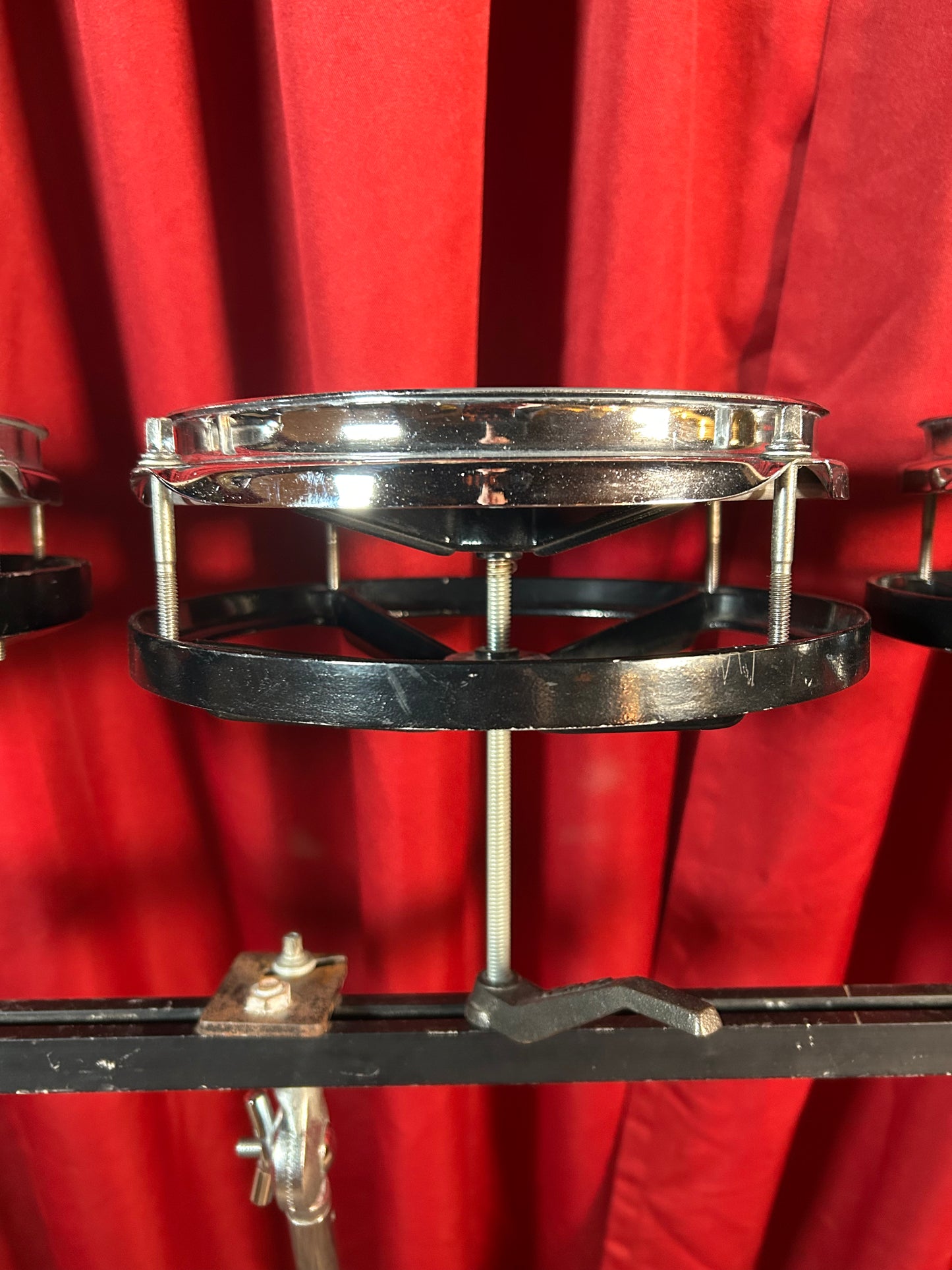 Remo RotoTom 3pc Set 6/8/10 Black w/ Stand Roto Tom Drum