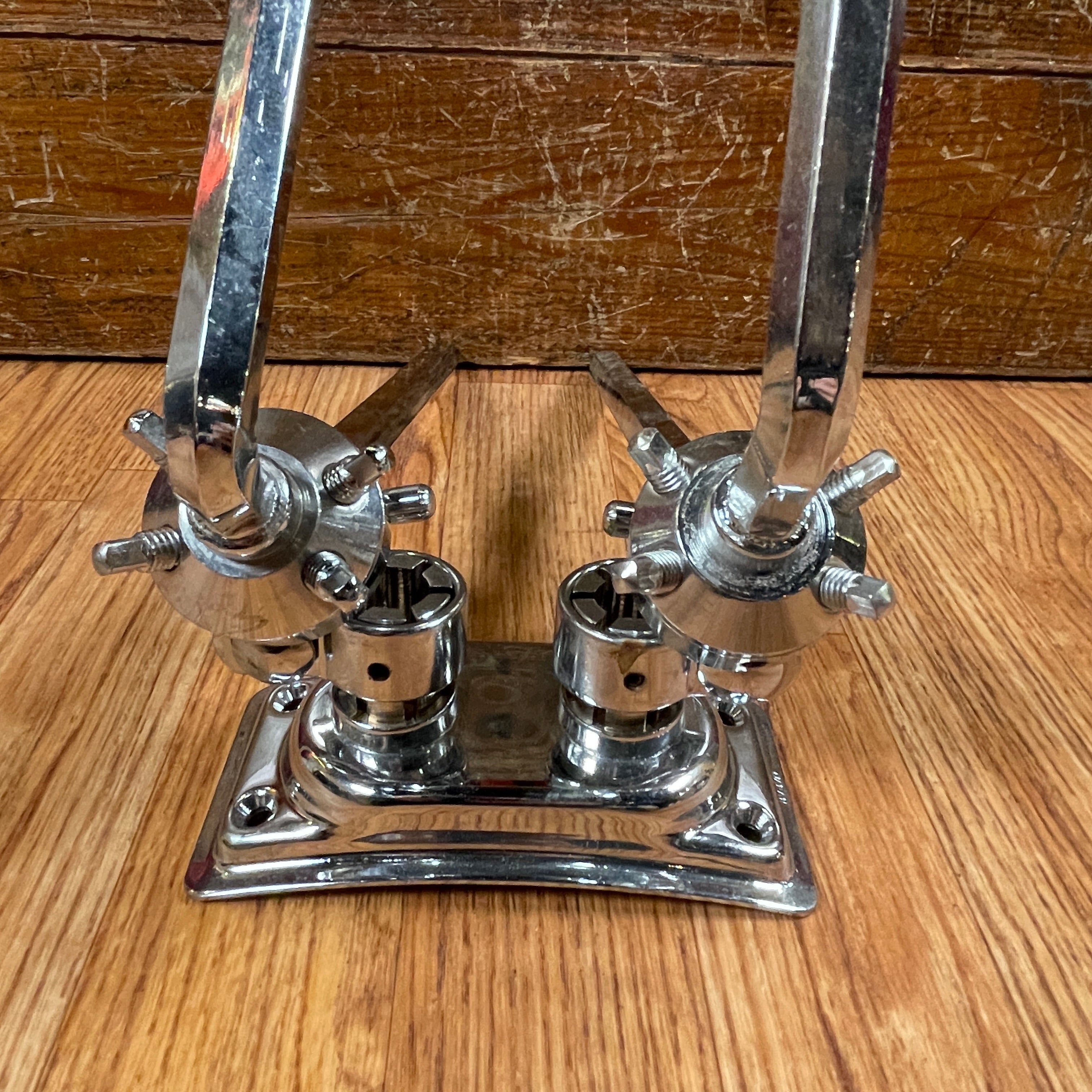 1970s Pearl 716 Double Tom Holder Bass Drum Mount w/ L-Arm Made in