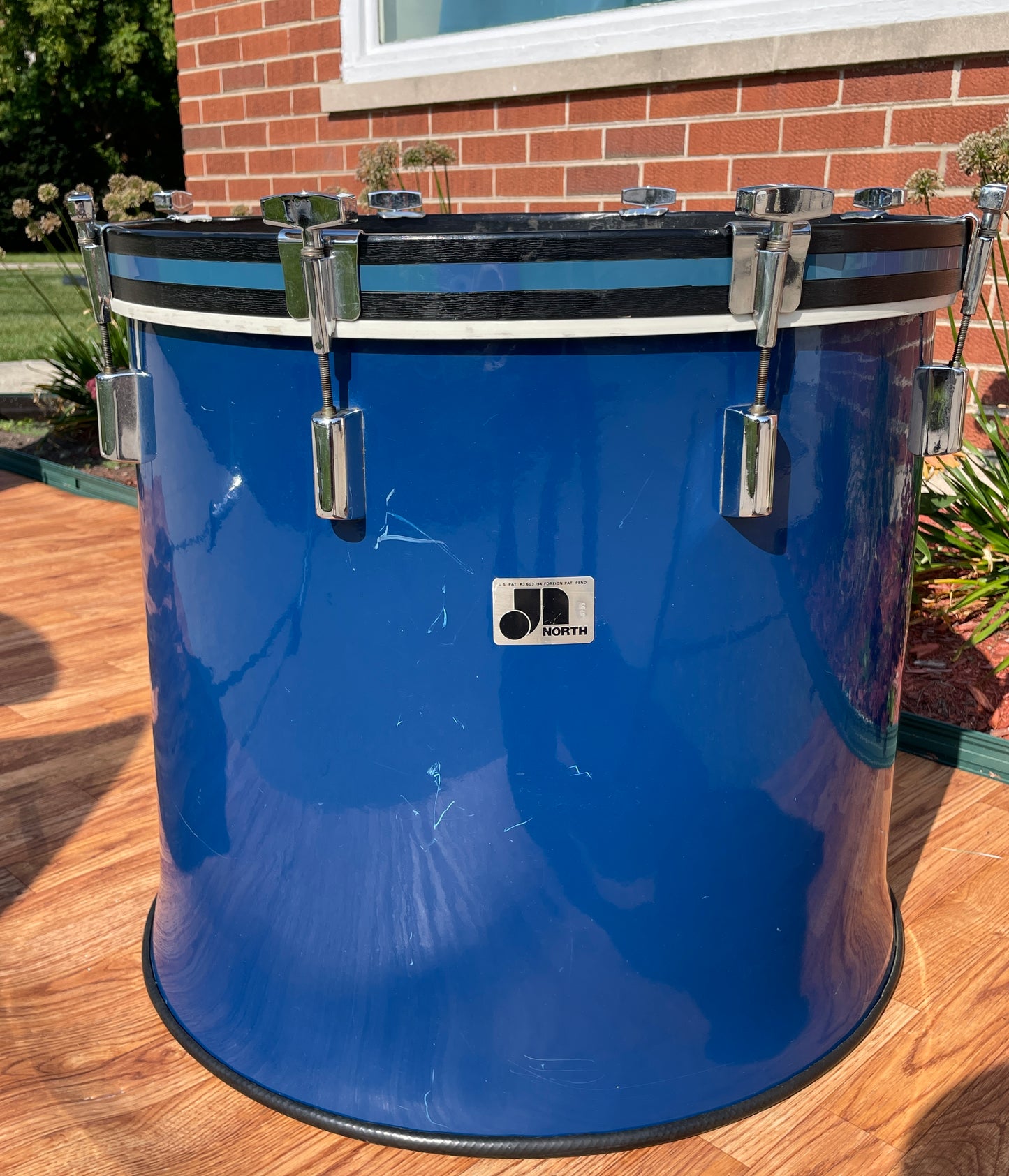 1970s North Drums Nexus Drum Set Blue 6/8/10/12/14/22 *Video Demo*