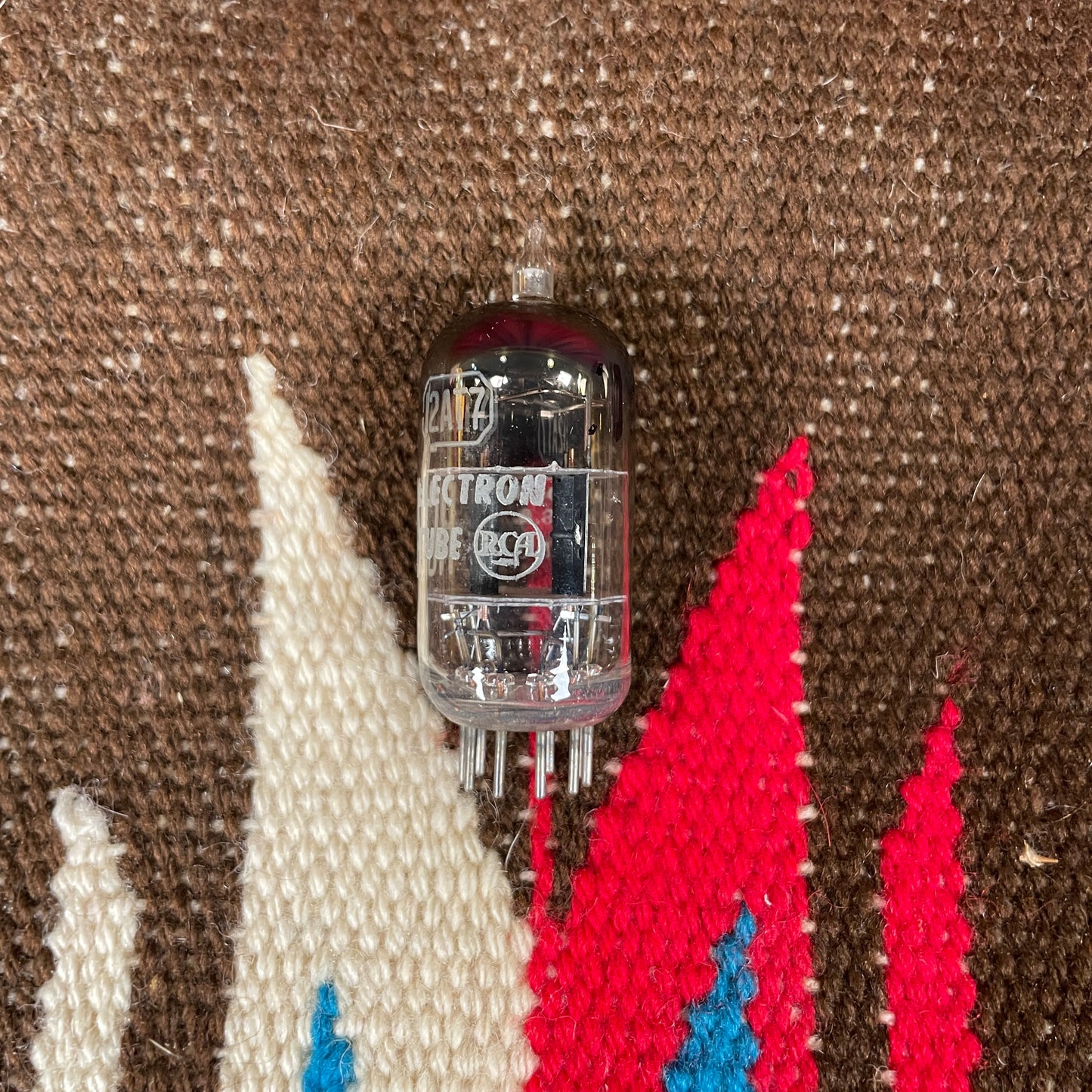 Vintage RCA 12AT7 Preamp Tube Black Plate ECC81 Valve #45