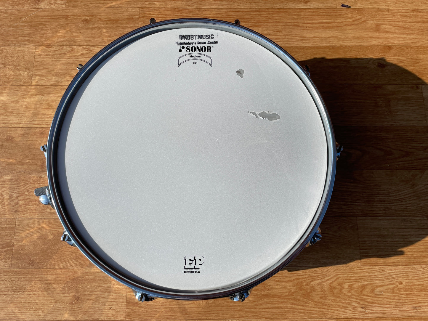 Vintage Sonor 6.5x14 Phonic Ferro-Manganese Steel Snare Drum D506