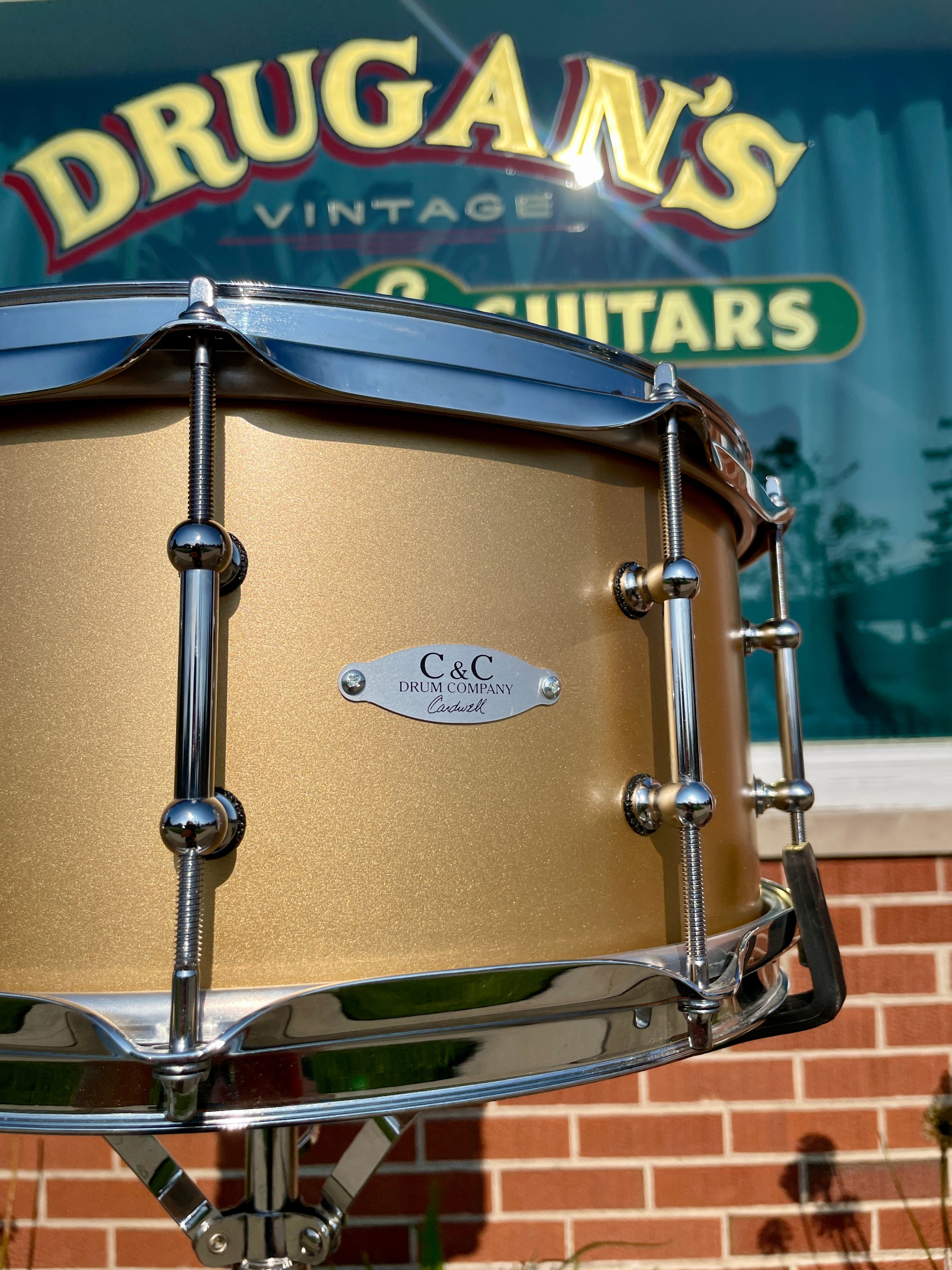 C&C Drum Company Custom 6.5x14 12th & Vine Snare Drum Matte Solid