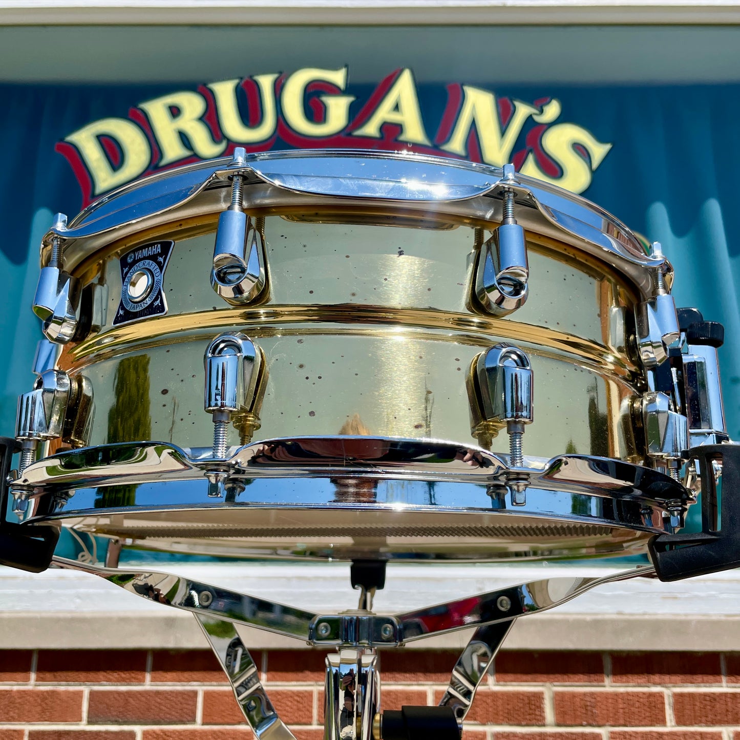 Yamaha SD-4455 Brass Shell 5.5x14 Snare Drum MIJ